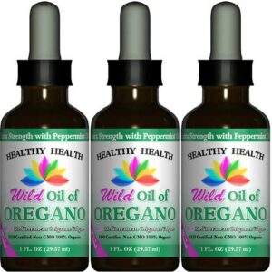 true wild oregano oil in peppermint flavour 3 bottles